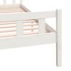 vidaXL Cadre de lit sans matelas blanc bois de pin massif