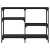 vidaXL Table console noir 102x29x75 cm bois d'ing&eacute;nierie