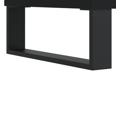 vidaXL Armoire de salle de bain noir 30x30x190 cm bois d'ingénierie