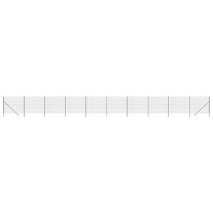 vidaXL Cl&ocirc;ture en treillis m&eacute;tallique anthracite 1,8x25 m