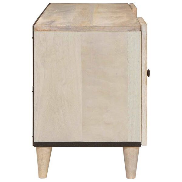 vidaXL Unites TV avec &eacute;tag&egrave;re Blanc 105 x 33 x 46 cm Bois d'ing&eacute;nierie
