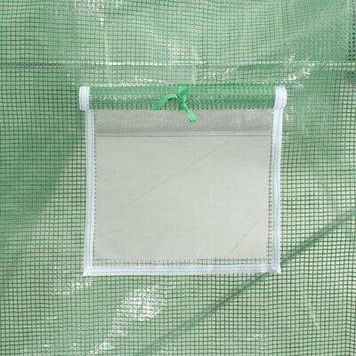 vidaXL Serre avec cadre en acier vert 30 m² 6x5x2,3 m