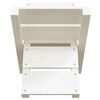 vidaXL Porte-b&ucirc;ches Blanc 47x39,5x48 cm Bois massif de pin