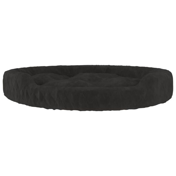 vidaXL Lit pour chien Noir 70x55x23 cm Peluche