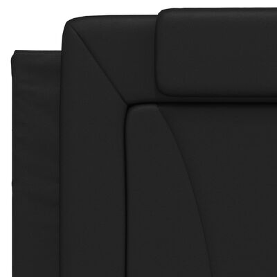 vidaXL Cadre de lit sans matelas noir 100x200 cm similicuir