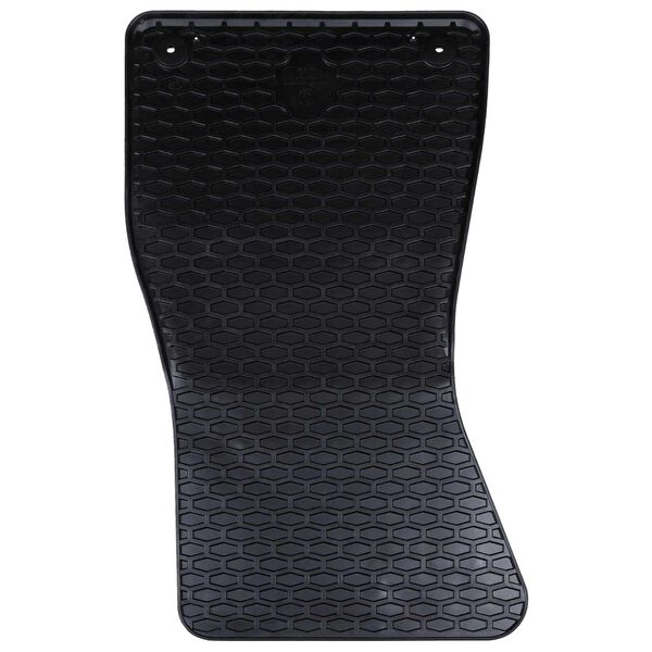 vidaXL Tapis de voiture 4 pcs Noir Caoutchouc