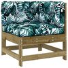 vidaXL Salon de jardin 8 pcs avec coussins bois de pin impr&eacute;gn&eacute;