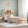 vidaXL Lit biblioth&egrave;que sans matelas 90x200 cm bois de pin massif