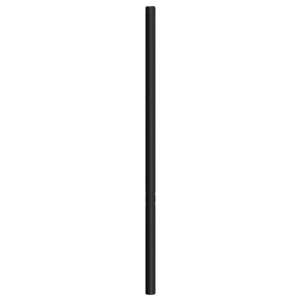vidaXL T&ecirc;te de lit m&eacute;tal noir 200 cm