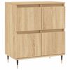 vidaXL Buffets 3 pcs Ch&ecirc;ne sonoma Bois d'ing&eacute;nierie