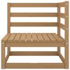 vidaXL Salon de jardin 12 pcs marron miel bois de pin massif
