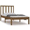 vidaXL Cadre de lit Marron miel Bois de pin massif 90x190 cm Simple