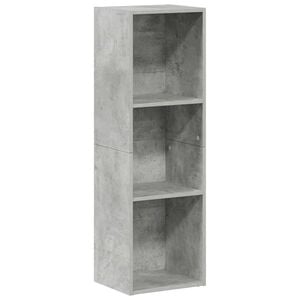 vidaXL Biblioth&egrave;que/Meuble TV Gris b&eacute;ton 36x30x114cm Bois d&rsquo;ing&eacute;nierie