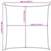 vidaXL Voile d'ombrage 160 g/m&sup2; Terre cuite 6x6 m PEHD