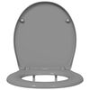 vidaXL Si&egrave;ge de toilette Gris 47 x 37 x 4 cm Duroplast