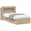 vidaXL Cadre de lit avec rangement Ch&ecirc;ne Sonoma 100 x 200 cm