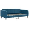 vidaXL Lit de jour avec gigogne sans matelas bleu 100x200 cm