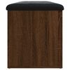 vidaXL Banc de rangement ch&ecirc;ne marron 102x42x45 cm bois d'ing&eacute;nierie