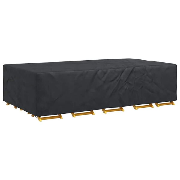 vidaXL Housse pour mobilier d'ext&eacute;rieur Noir 305 x 190 x 85 cm 600D