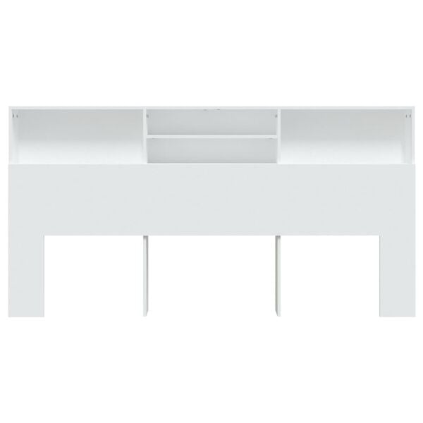vidaXL Armoire de t&ecirc;te de lit Blanc 200x19x103,5 cm