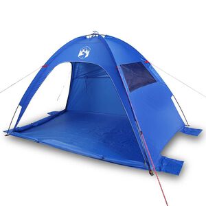 vidaXL Tente de plage bleu azur&eacute; imperm&eacute;able
