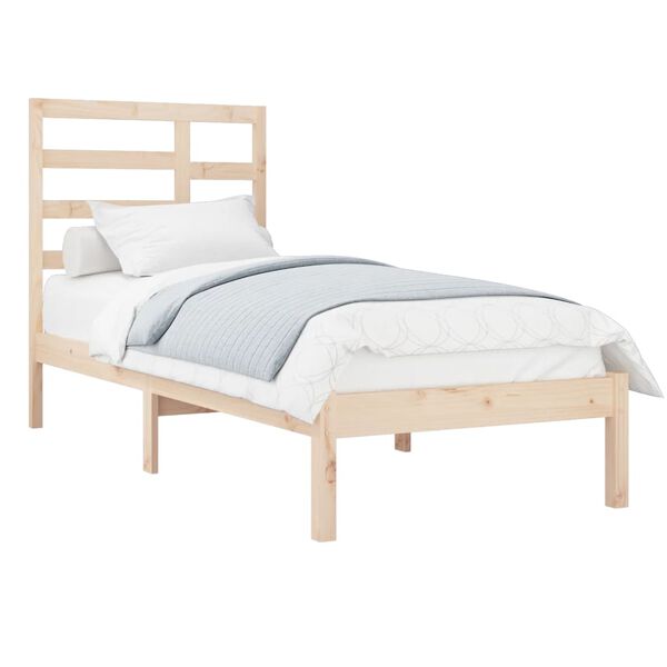 vidaXL Cadre de lit sans matelas bois massif 100x200 cm