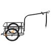 vidaXL Remorque de v&eacute;lo noir 50 L