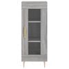 vidaXL Buffet haut Sonoma gris 34,5x34x180 cm Bois d'ing&eacute;nierie
