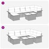 vidaXL Ensemble de canap&eacute; de jardin avec coussin 8 pcs Gris Poly rotin