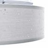 vidaXL Lampe de plafond Gris 30 x 30 x 13,5 cm tissu