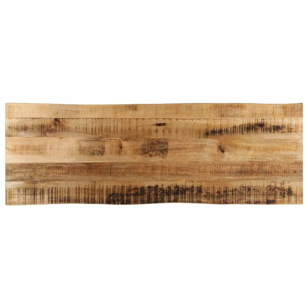 vidaXL Dessus de table bord vivant 140x40x3,8 cm bois de manguier brut