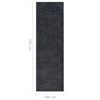 vidaXL Tapis BCF Anthracite 100x350 cm
