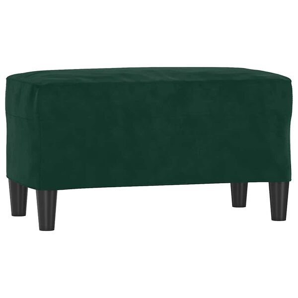 vidaXL Banc Vert fonc&eacute; 70x35x41 cm Velours