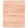 vidaXL &Eacute;tag&egrave;re murale marron clair bois ch&ecirc;ne massif trait&eacute;