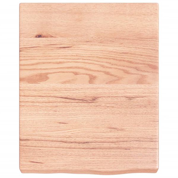 vidaXL &Eacute;tag&egrave;re murale marron clair bois ch&ecirc;ne massif trait&eacute;
