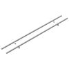 vidaXL Poign&eacute;e de cabinet 2 pc Argent&eacute; 700mm Acier inoxydable