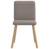 vidaXL Chaises &agrave; manger lot de 4 taupe tissu