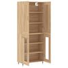 vidaXL Buffet haut Ch&ecirc;ne sonoma 69,5x34x180 cm Bois d'ing&eacute;nierie