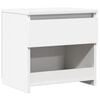vidaXL Table de chevet Blanc 40x30x39 cm Agglom&eacute;r&eacute;