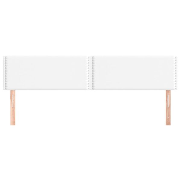 vidaXL Têtes de lit 2 pcs Blanc 80x5x78/88 cm Similicuir