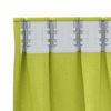 vidaXL Rideaux occultants avec anneaux 2 pcs Vert 175 x 140 cm