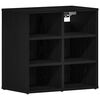 vidaXL Cabinet &agrave; chaussures 2 pcs Ch&ecirc;ne noir 52 x 30 x 50,5 cm