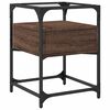 vidaXL Table de chevet ch&ecirc;ne marron 40x40x55 cm bois d&rsquo;ing&eacute;nierie