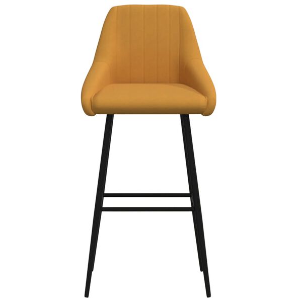 vidaXL Tabourets de bar lot de 2 marron velours