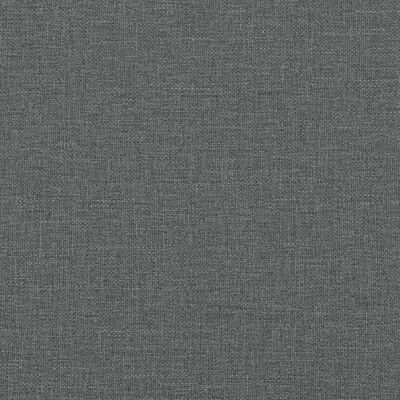 vidaXL Cadre de lit avec tête de lit Gris foncé 80x200 cm Tissu