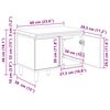 vidaXL Banc d'entr&eacute;e avec coussin avec stockage Blanc 60 x 38 x 46 cm