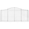 vidaXL Paniers &agrave; gabions arqu&eacute;s 11 pcs 200x30x80/100 cm Fer galvanis&eacute;