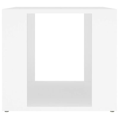 vidaXL Table de chevet Blanc 41x40x36 cm Bois d’ingénierie