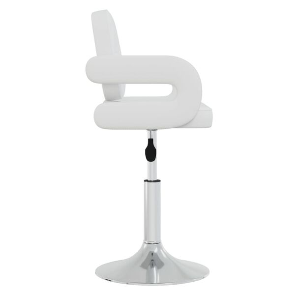 vidaXL Tabouret de bar blanc similicuir
