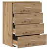 vidaXL Buffet Ch&ecirc;ne artisanal 60 x 39 x 80 cm Bois d'ing&eacute;nierie